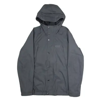 JACK WOLFSKIN Mens Jacket Grey Hooded S