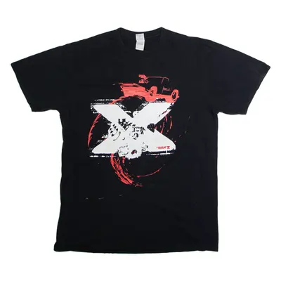GILDAN Mechanix Mens T-Shirt Black Crew Neck XL