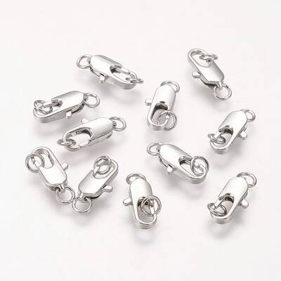 Brass Lobster Claw Clasps