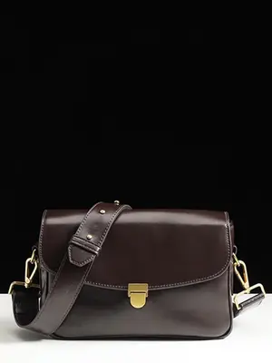 Smting zippered mini flap bag