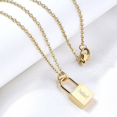 304 Stainless Steel Rolo Chain Pendant Necklaces