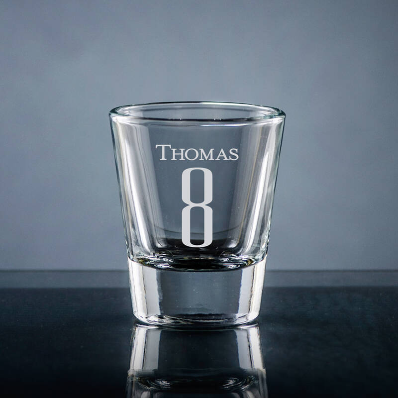 Numero Shot Glass