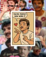 You're Perfect, Now Work It - Pedro Pascal Sticker, Celebrity Vinyl Decal for Laptops, Water Bottles, TV & Movie Fan Art (not...
