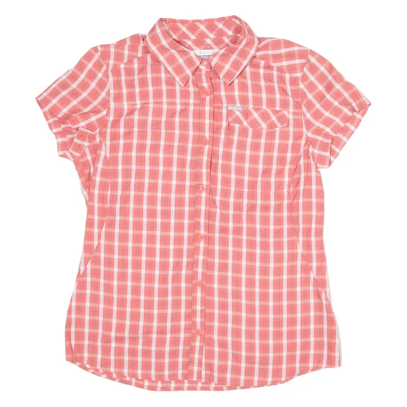 COLUMBIA Womens Shirt Red Check M