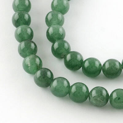 Round Natural Green Aventurine Beads Strands