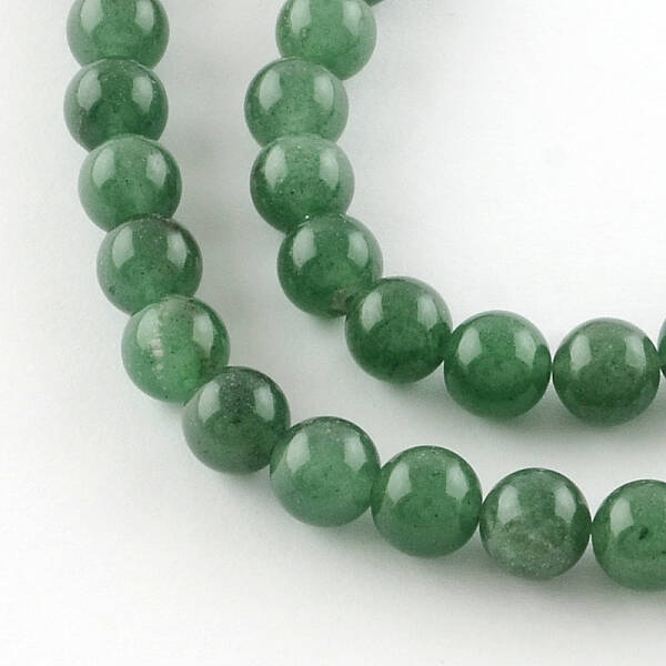 Round Natural Green Aventurine Beads Strands