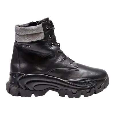 LIU JO Lace-Up Boots Black Leather Mens UK 7.5
