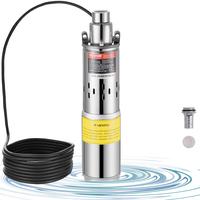 VEVOR Solar Water Pump, 48V DC 369W Submersible Deep Well Pump, Max Flow 8.4 GPM, Max Head 273 ft, Max Submersion 65.6 ft, So...
