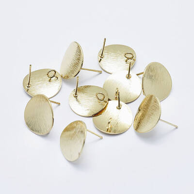 Electroplated Brass Stud Earring Findings