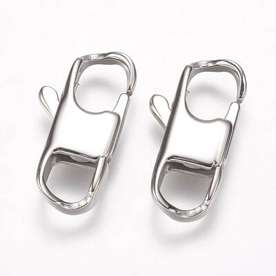 Tarnish Resistant 304 Stainless Steel Lobster Claw Clasps