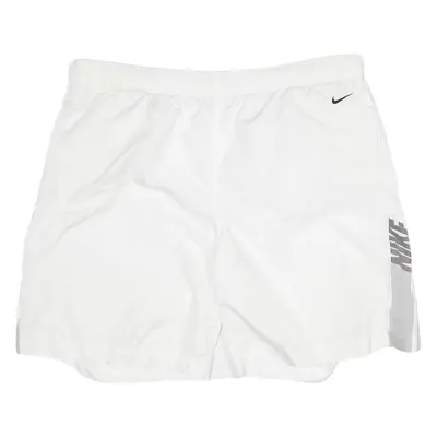 NIKE Mesh Lined Mens Swimming Shorts White XL W38