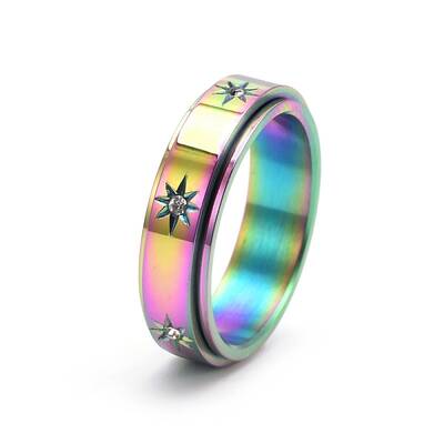 Rotatable Stainless Steel Finger Ring