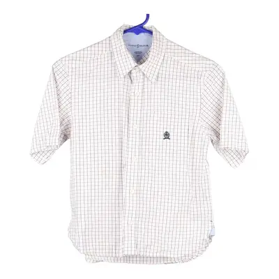 Age 9 Tommy Hilfiger Short Sleeve Shirt - Small White Cotton