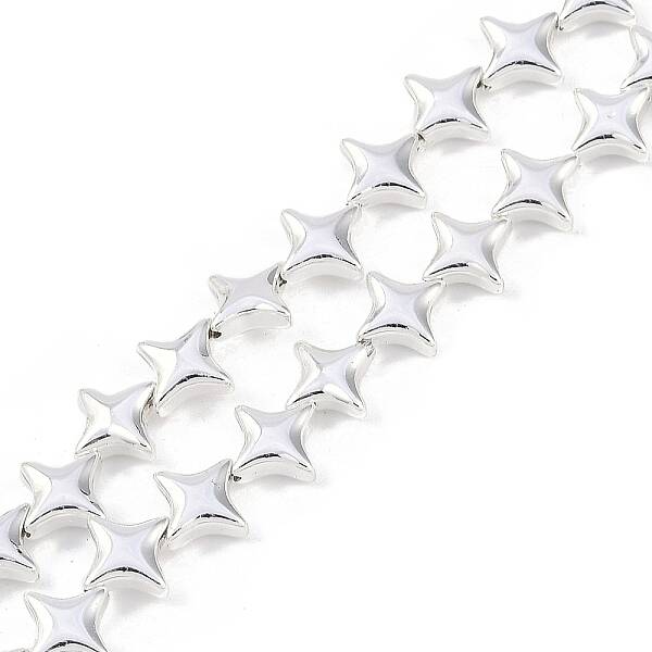 Electroplated Synthetic Non-magnetic Hematite Beads Strands
