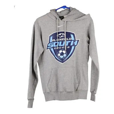 Plainfield South Soccer Nike Hoodie - Small Grey Cotton Blend