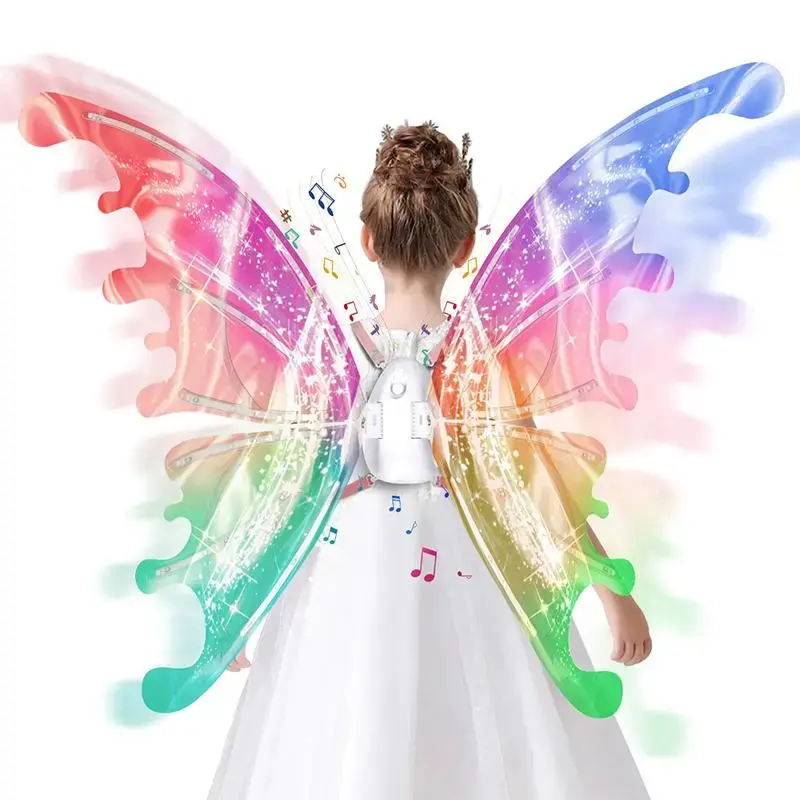 LED Light Up Butterfly Wings, 1 Count Battery Powered Colorful Glowing Butterfly Wings, Novelty Lighting for Party, Festival ...