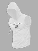 Men's Regular Fit Cartoon Astronaut Print Hooded Tank Top, Casual Sleeveless Top for Summer, Fashion Men's Clothes for Daily ...