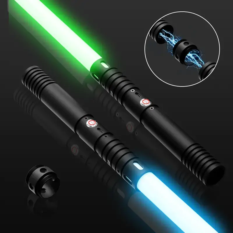 MAMXUAN,2 in 1 Double Edged Lightsaber, 20colours 2 Counts Rechargeable Toy Lightsaber with Changing LED Light, Decorative Li...