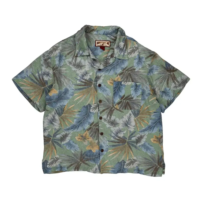 Caribbean Joe Hawaiian Shirt - Large Multicoloured Viscose