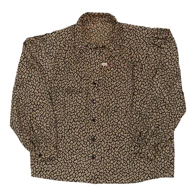 Unbranded Blouse - 2XL Brown Viscose Blend