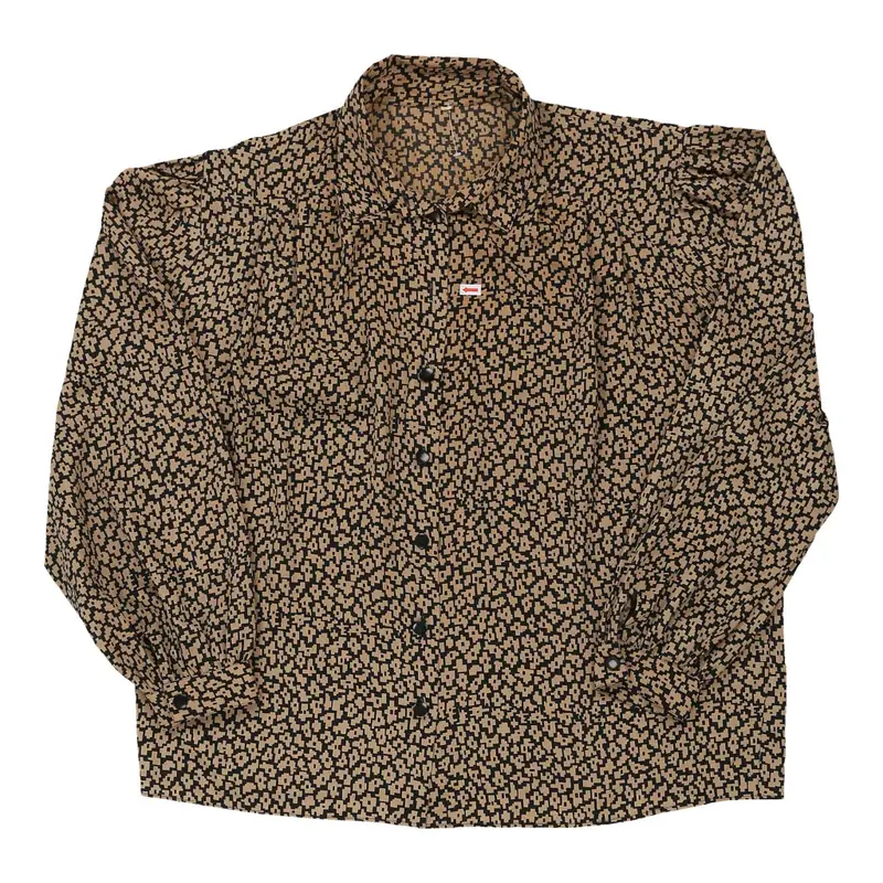 Unbranded Blouse - 2XL Brown Viscose Blend