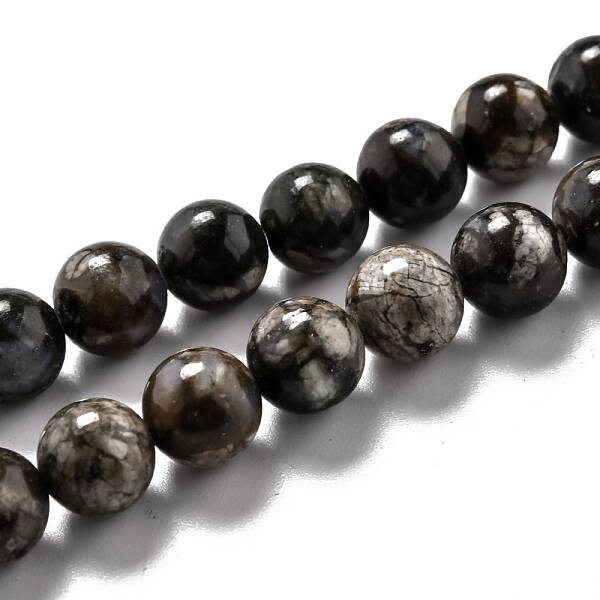 Natural Glaucophane Beads Strands