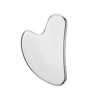 Heart Shaped Stainless Steel Gua Sha Scraper, Gentle Facial Massage Tool, Professional Skin Care Tool for Women