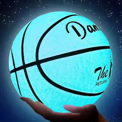 Luminous Basketball, 1 Count PU Soft Leather Outdoor Wear-resistant & Anti Slip Basketball, Basketball Equipment for Indoor O...