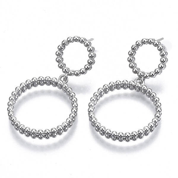 Brass Dangle Stud Earring