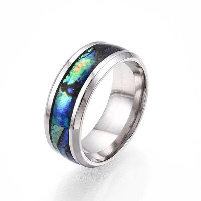 201 Stainless Steel Wide Band Finger Rings