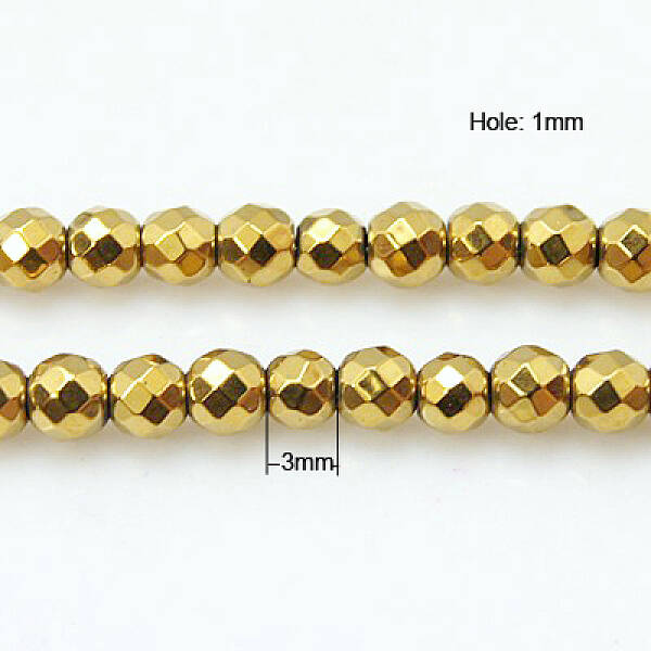 Non-Magnetic Synthetic Hematite Beads Strands