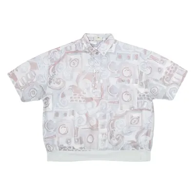 ANGELO Mens Shirt Blue Crazy Pattern M