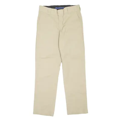 DICKIES Workwear Mens Trousers Beige Slim Straight W30 L30