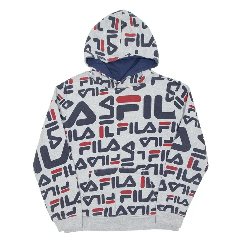 FILA Boys Grey Hoodie 14-15Y