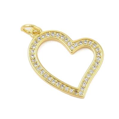 Rack Plating Brass Micro Pave Cubic Zirconia Pendants