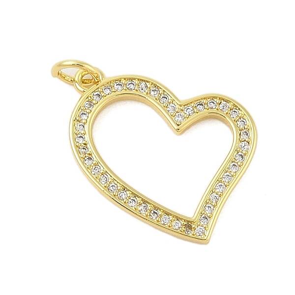 Rack Plating Brass Micro Pave Cubic Zirconia Pendants