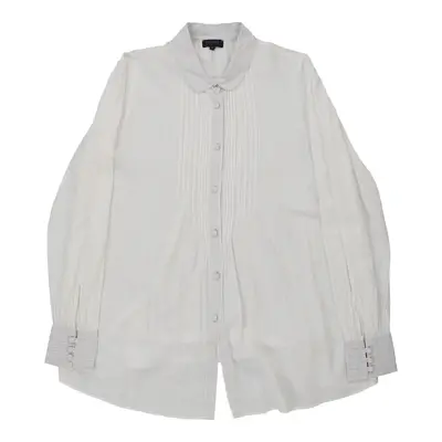 Escada Shirt - Large White Cotton | Size: large