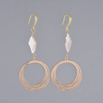 Brass Dangle Earrings