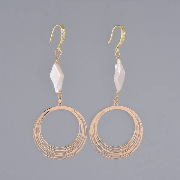 Brass Dangle Earrings