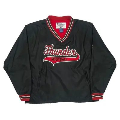 Thunder Football Champion Windbreaker - Large Black Nylon