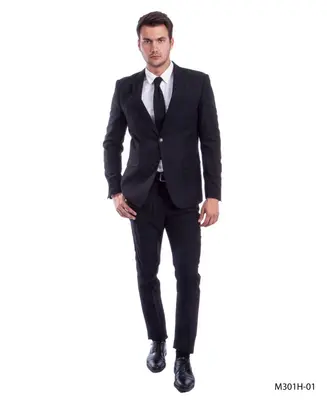 Tazio Men's 2 Piece Executive Suit  Bold Colors & Award-Winning Design