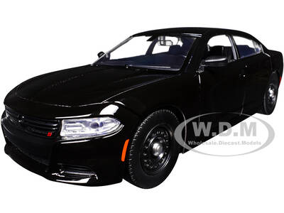 2023 Dodge Charger Pursuit Police Car Black Custom Builder's Kit - Law Enforcement and Public Service Series 1/24 Diecast M...