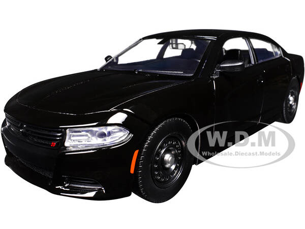 2023 Dodge Charger Pursuit Police Car Black Custom Builder's Kit - Law Enforcement and Public Service Series 1/24 Diecast M...