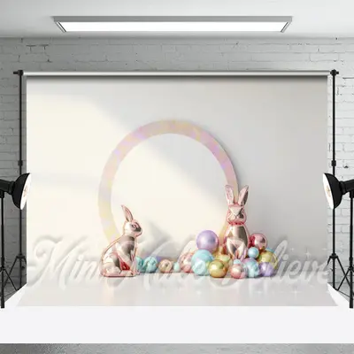 Simple Laser Light Trinkets Photo Easter Backdrop - Aperturee