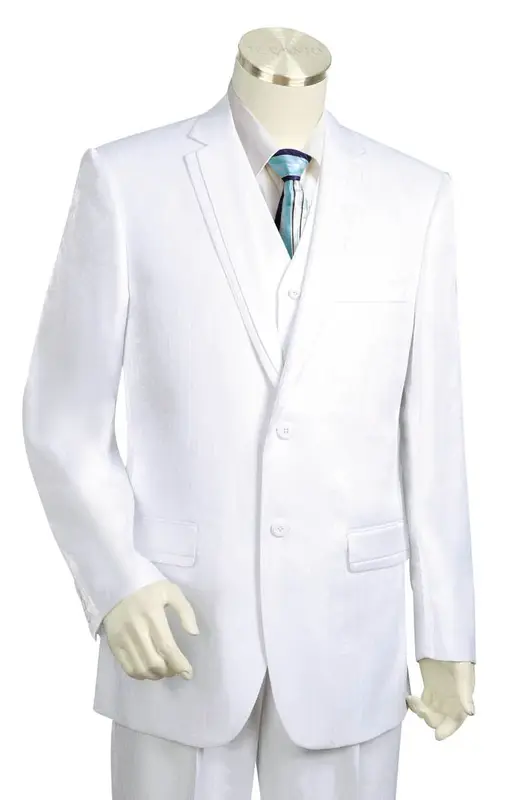 Canto Men's 2-Piece Microfiber Solid-Color Fashion Suit