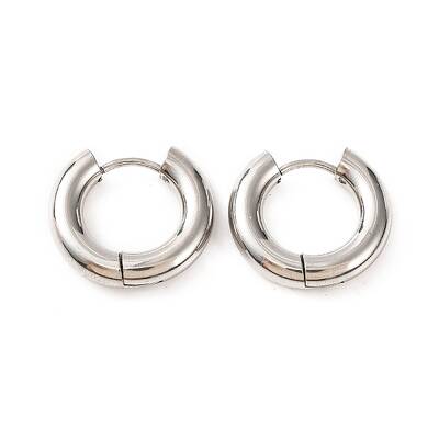 Non-Tarnish 304 Stainless Steel Hoop Earrings for Women
