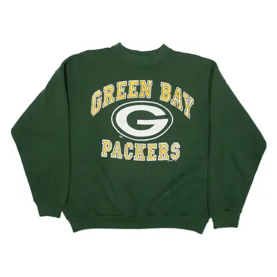 LOGO 7 Green Bay Packers Boys Sweatshirt Green 90s USA L