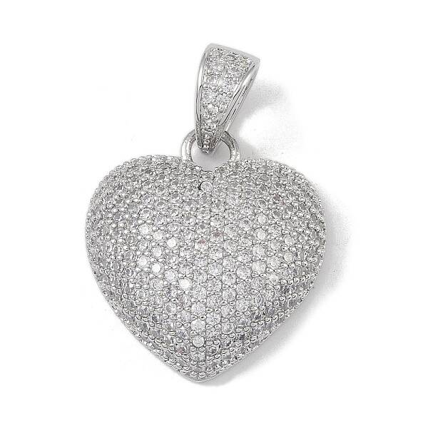 Brass Micro Pave Cubic Zirconia Pendant