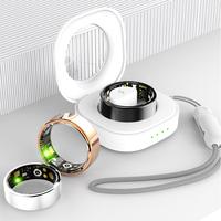 Smart Ring, Rechargeable Fitness Tracker with Charging Case, Sleep Tracker, Pressure Monitoring Ring, Activity Tracker for Me...