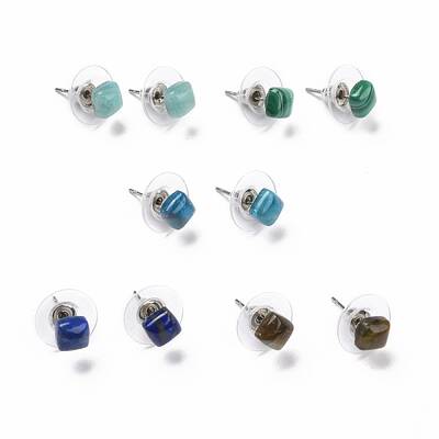 Gemstone Ear Studs